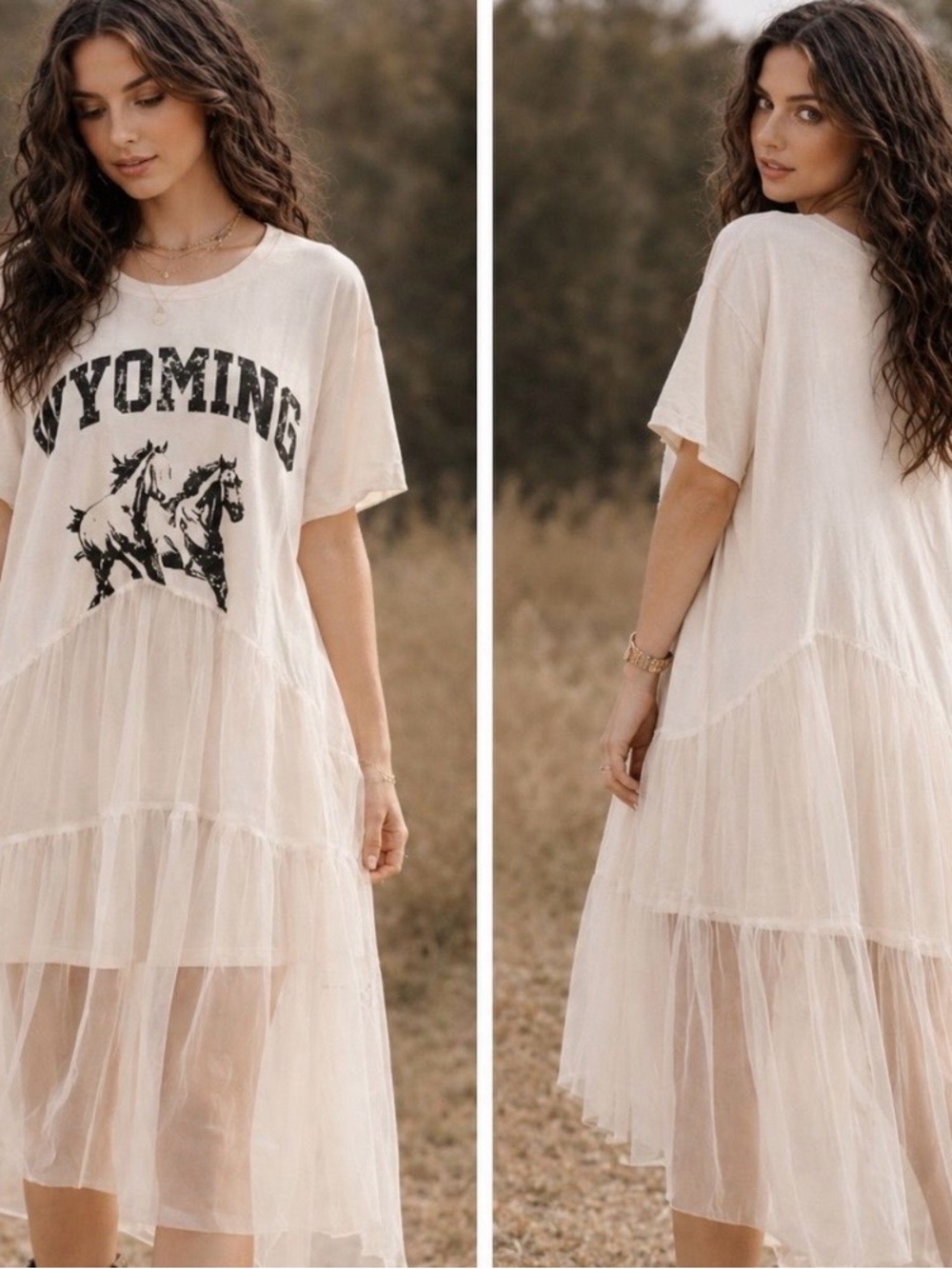 Tricia Fix Wyoming Tulle Dress Size L- Rare and hard to find!